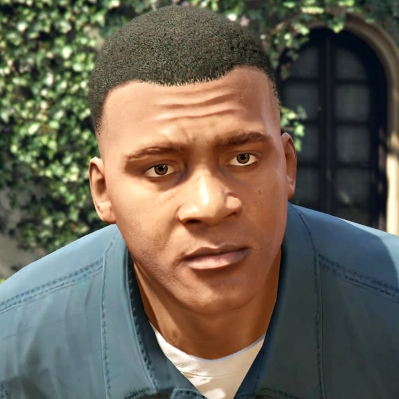 Franklin Clinton, as they appear in GTA V.