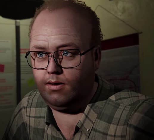 Lester Crest, as they appear in GTA V.