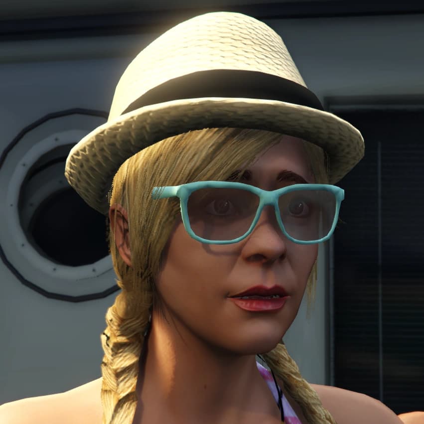 Tracey De Santa, as they appear in GTA V.