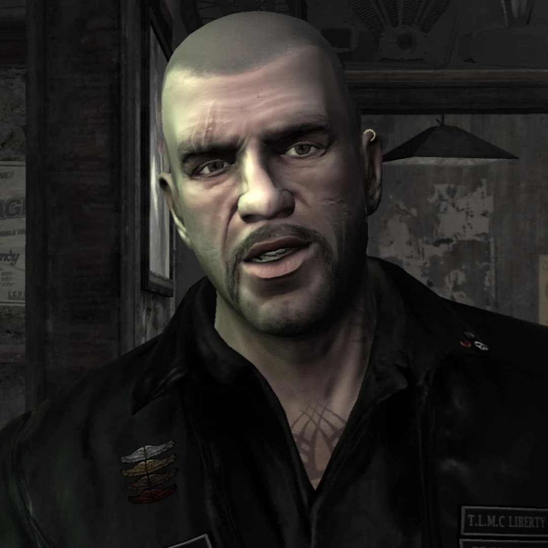 Johnny Klebitz, as they appear in GTA IV: The Lost and Damned.
