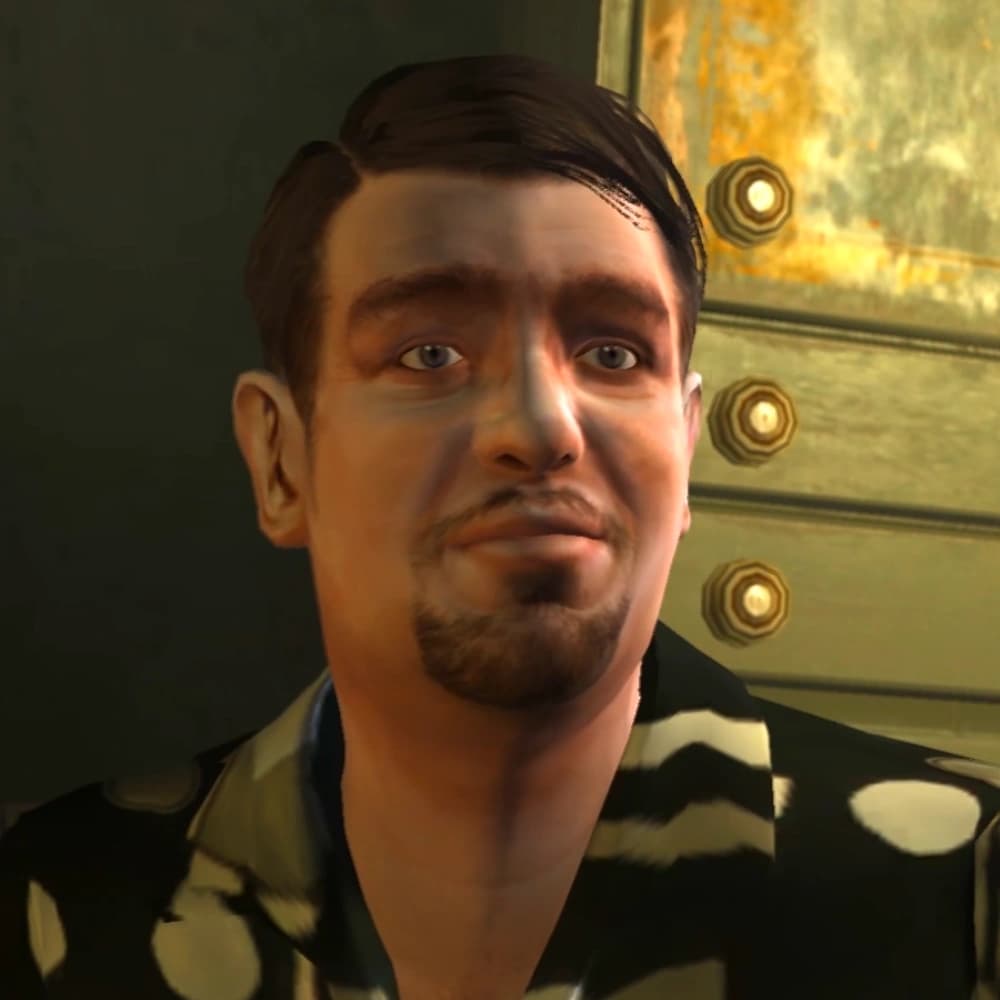 Roman Bellic, as they appear in GTA IV.