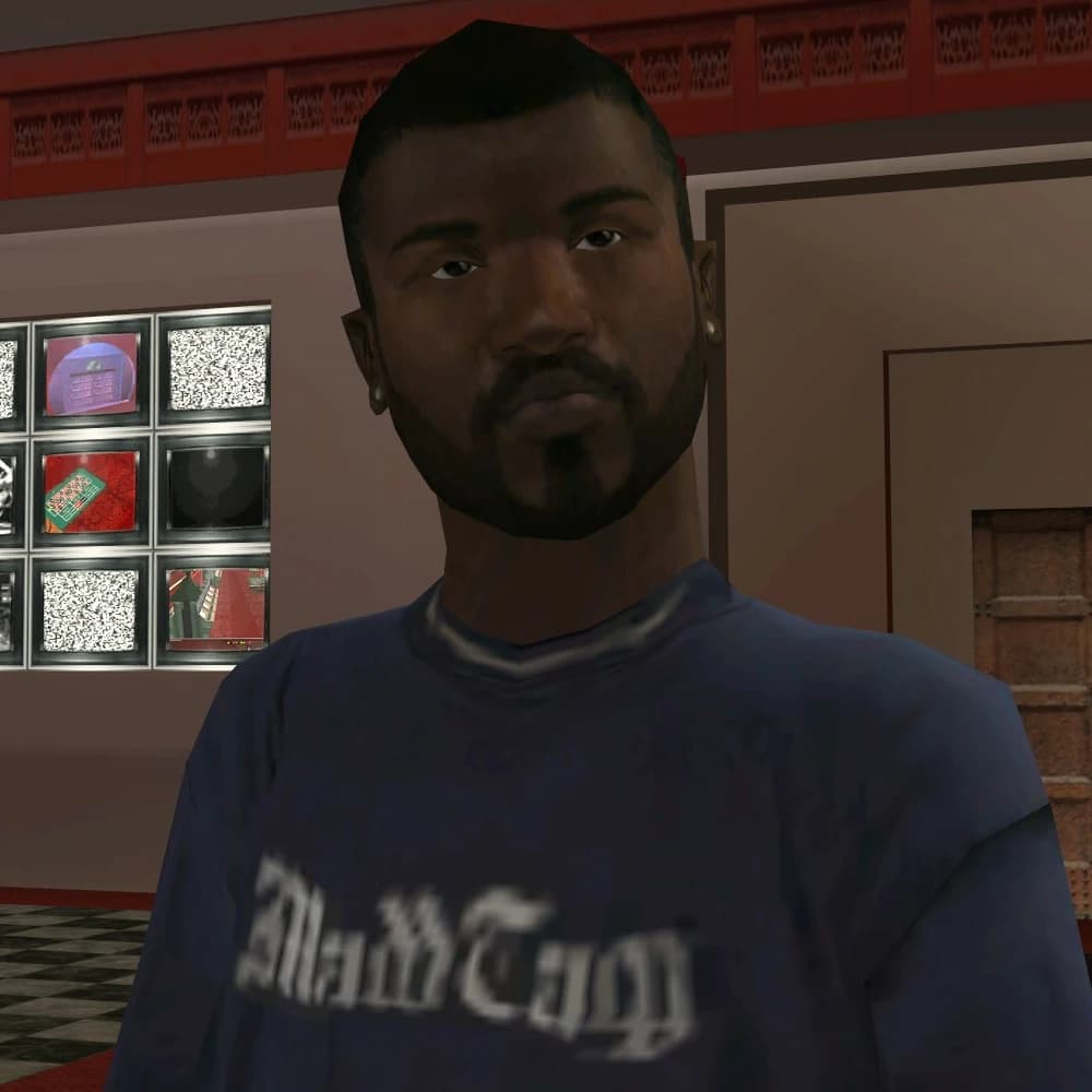 Madd Dogg, as they appear in GTA: San Andreas.