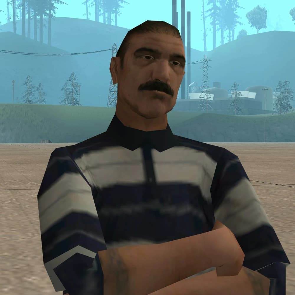 T-Bone Mendez, as they appear in GTA: San Andreas.