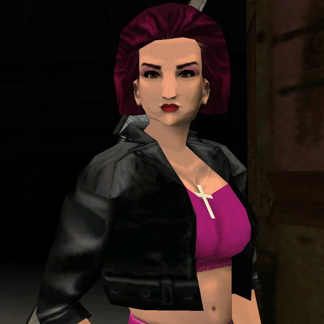 Mercedes Cortez, as they appear in GTA: Vice City.