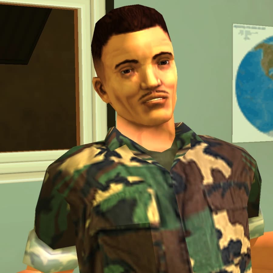 Jerry Martinez, as they appear in GTA: Vice City Stories.