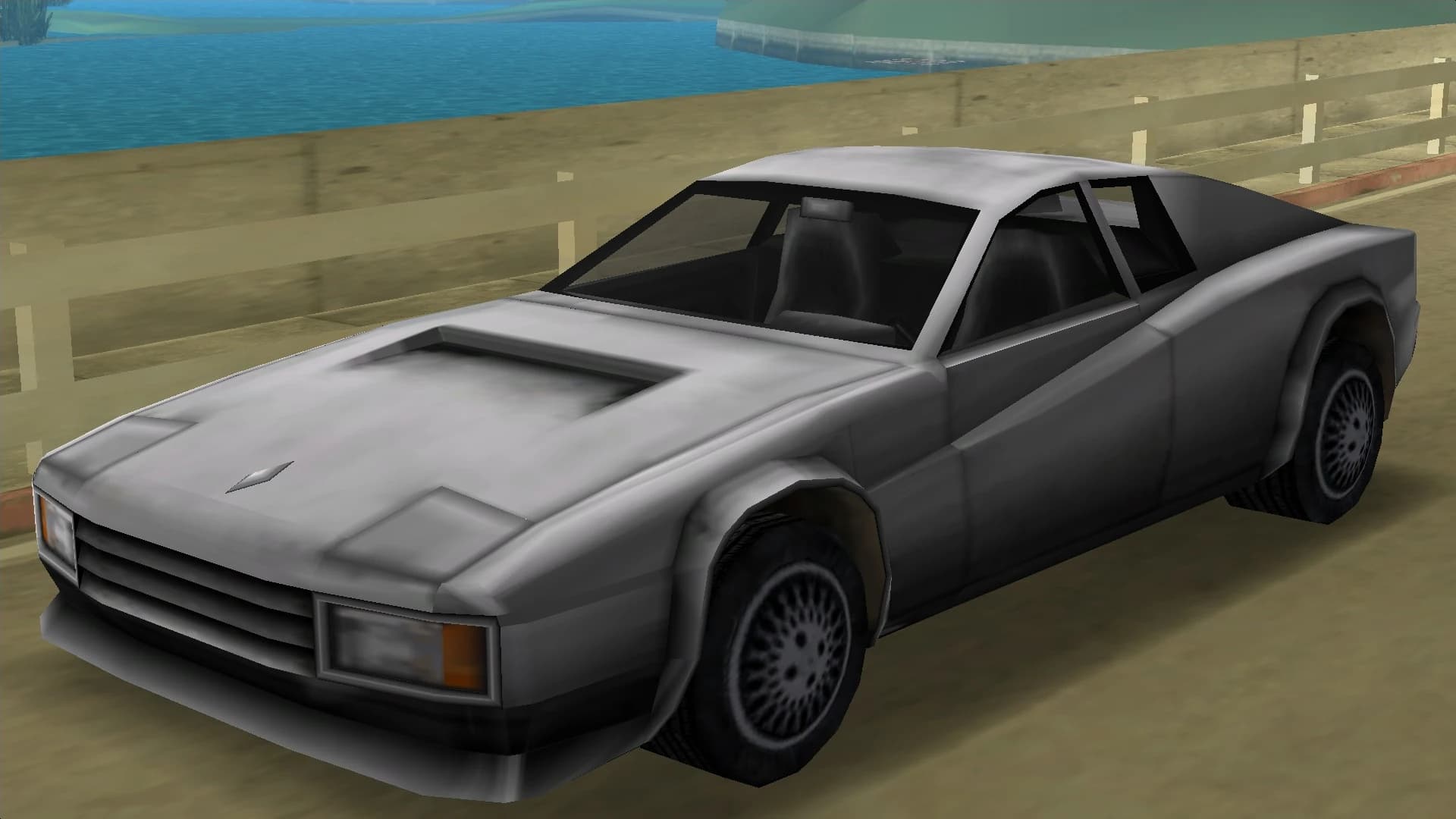 A silver Cheetah sports coupe, front three-quarter view.