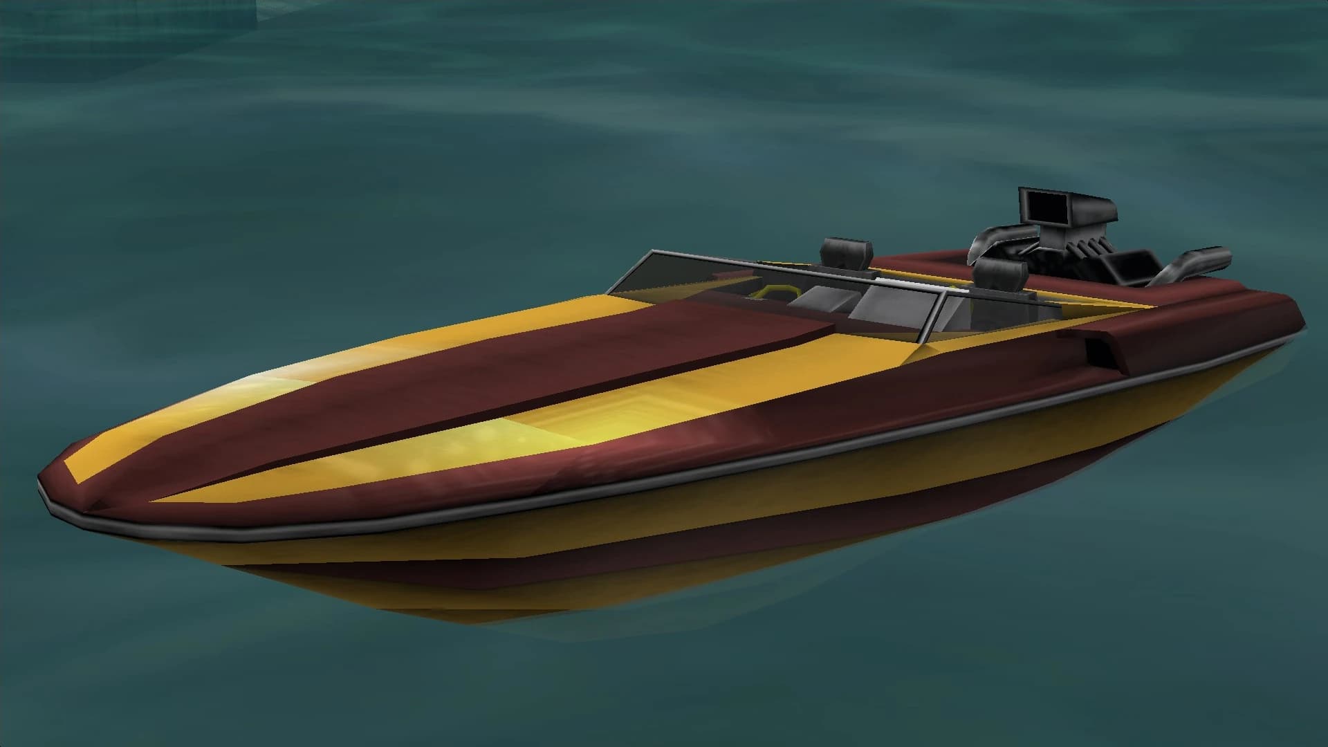 The Cuban Jetmax as it appears in GTA: Vice City.