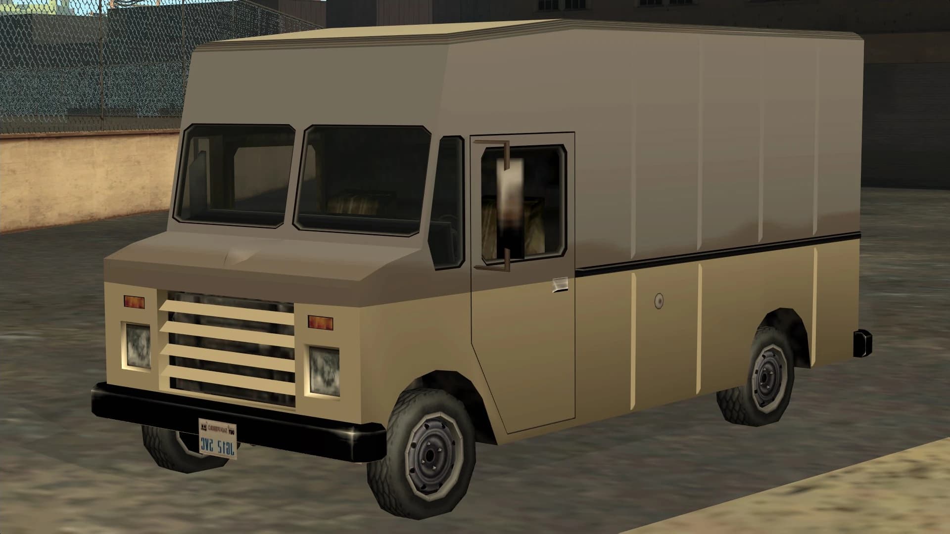 The Boxville, a high-sided box van, front three-quarter view.