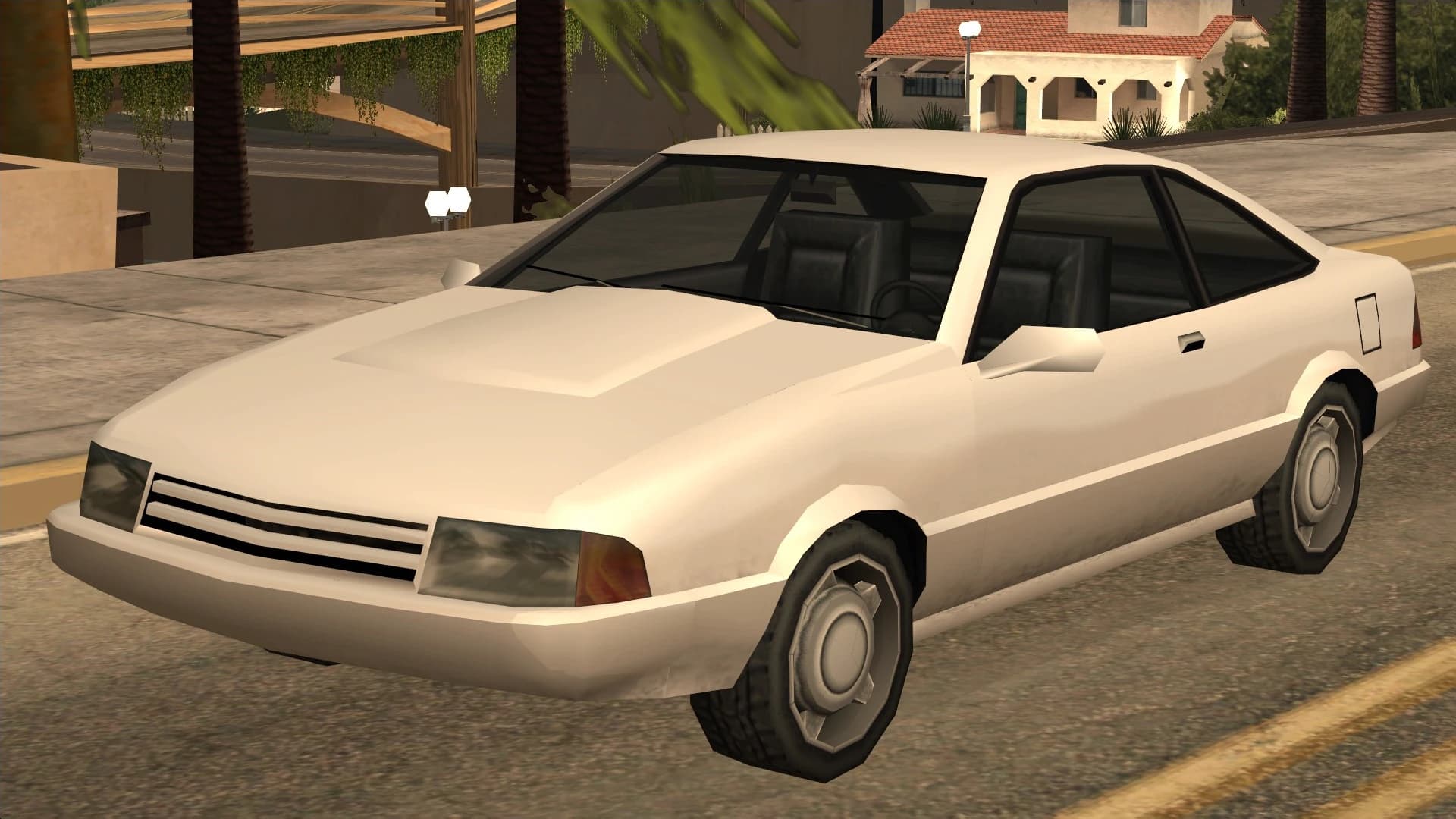The Cadrona, a small two-door coupe, front three-quarter view.