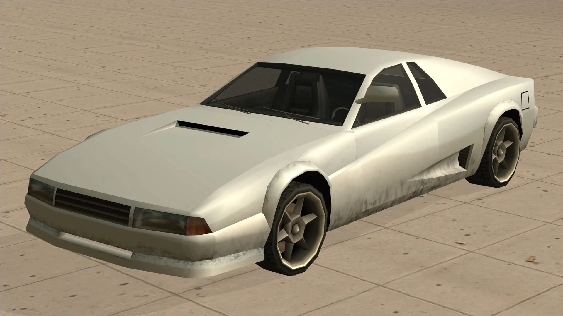 The Cheetah, a wedge-shaped mid-engined supercar, front three-quarter view.