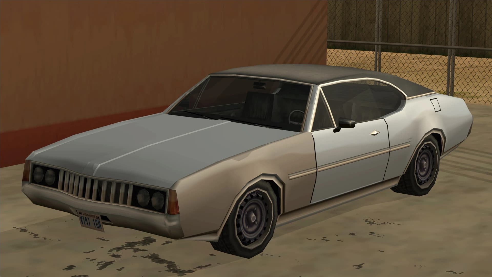 The Clover, a two-door muscle car, front three-quarter view.