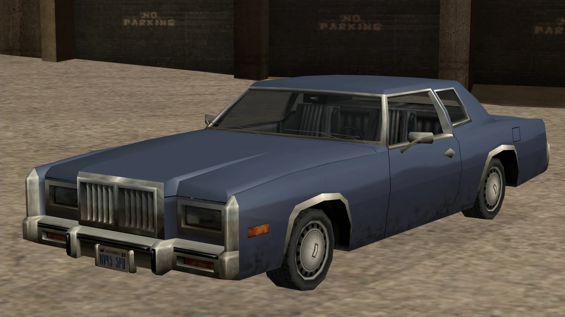 The Esperanto, a long two-door coupe, front three-quarter view.