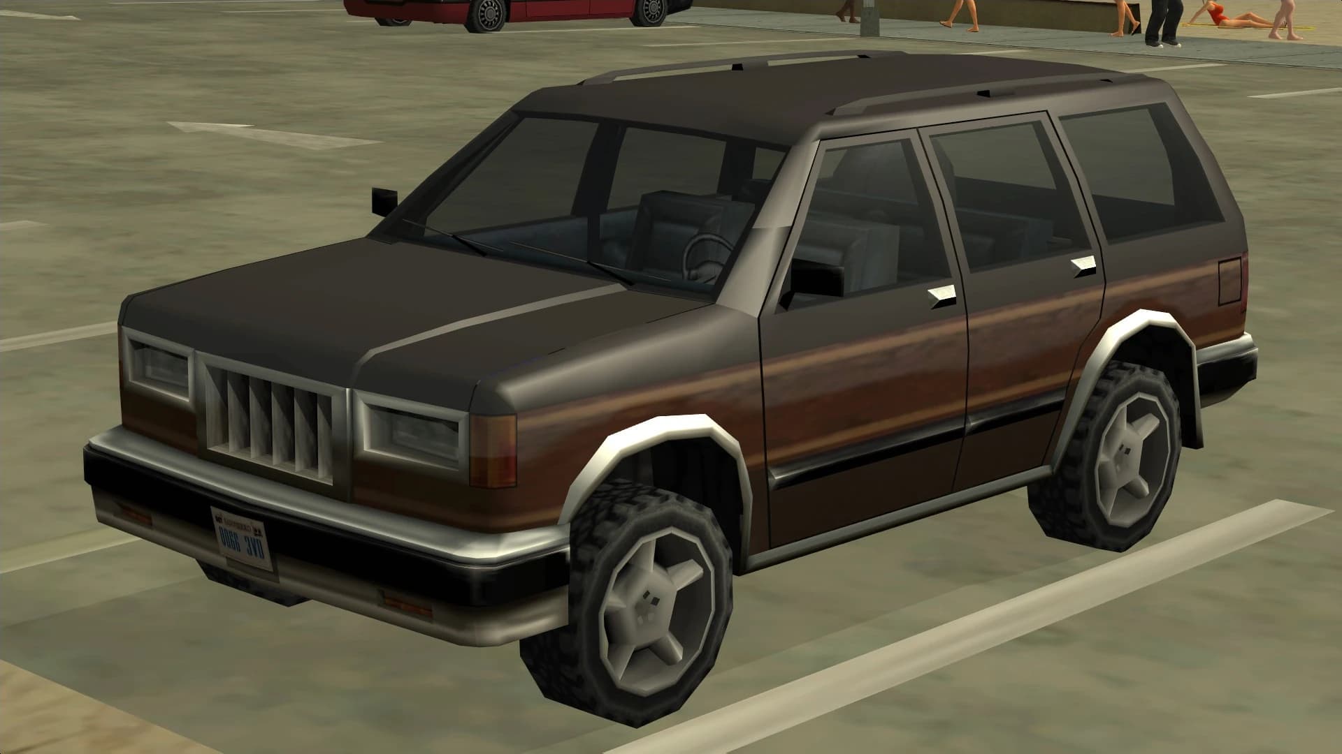 The Landstalker, a four-door off-roader, front three-quarter view.