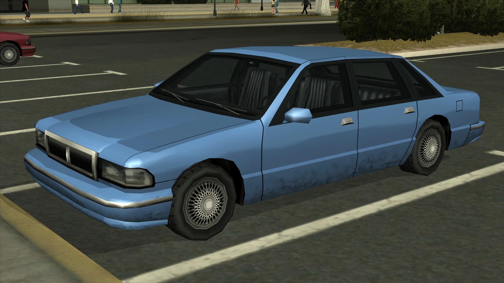 The Premier, a four-door saloon, front three-quarter view.