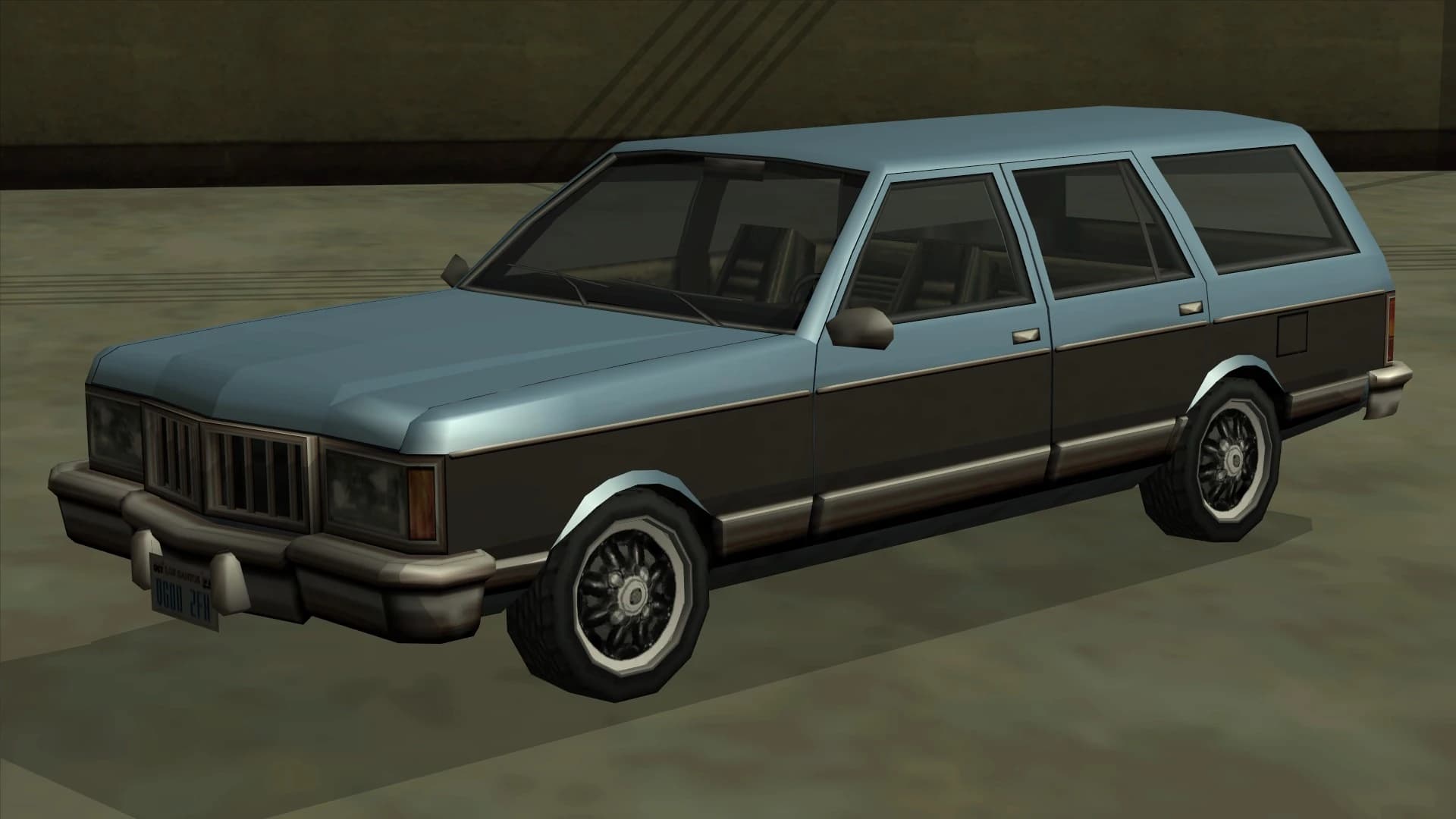 The Regina, a five-door estate car, front three-quarter view.