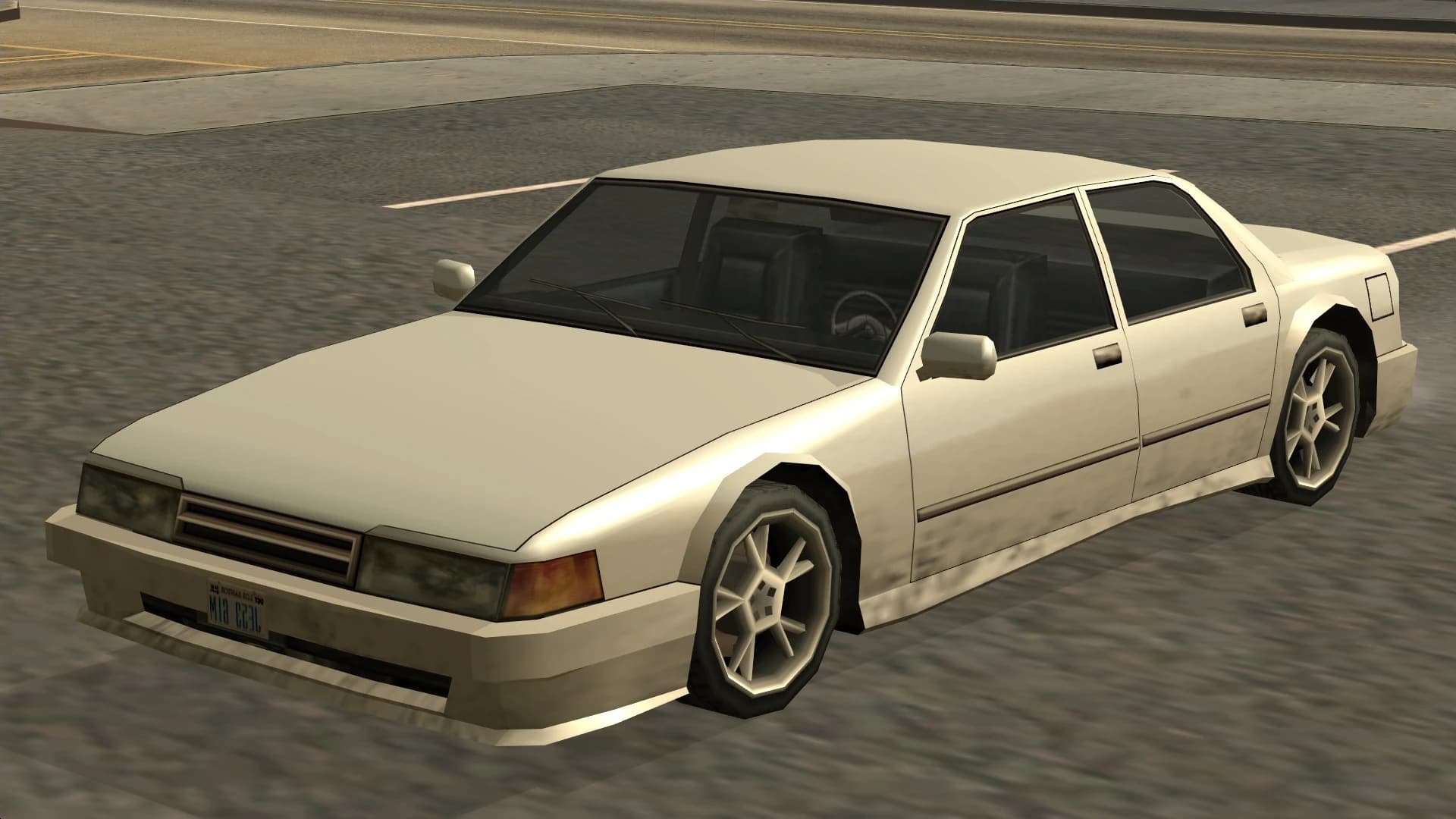 The Sunrise, a four-door saloon, front three-quarter view.