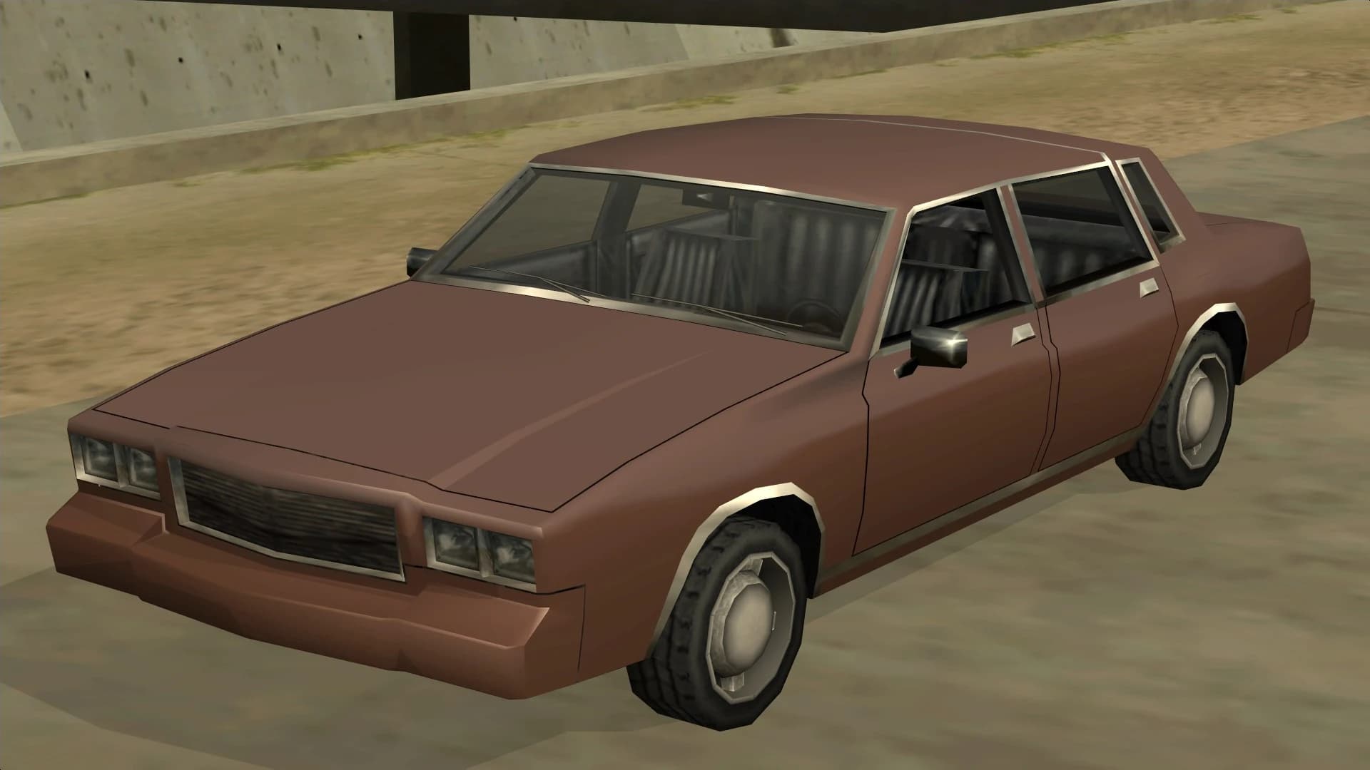 The Tahoma, a two-door lowrider coupe, front three-quarter view.