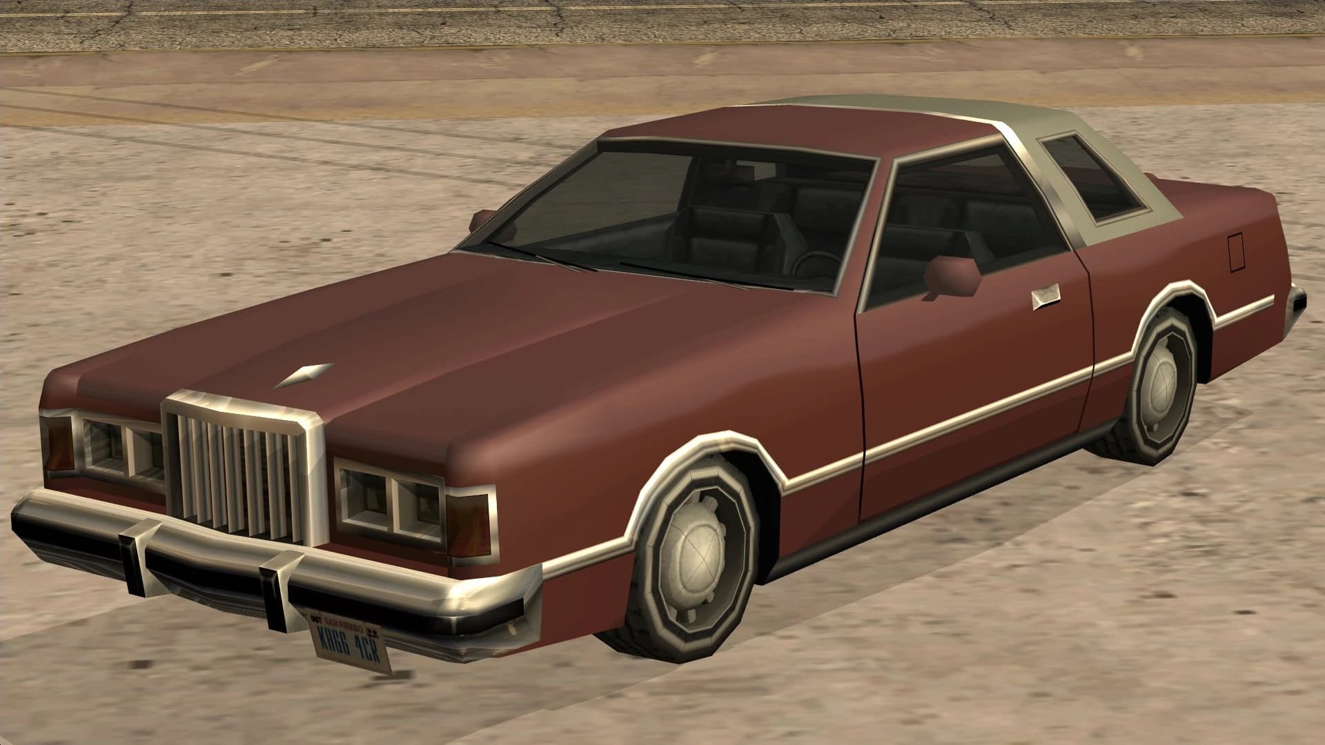 The Virgo, a two-door personal luxury coupe with a vinyl roof, front three-quarter view.
