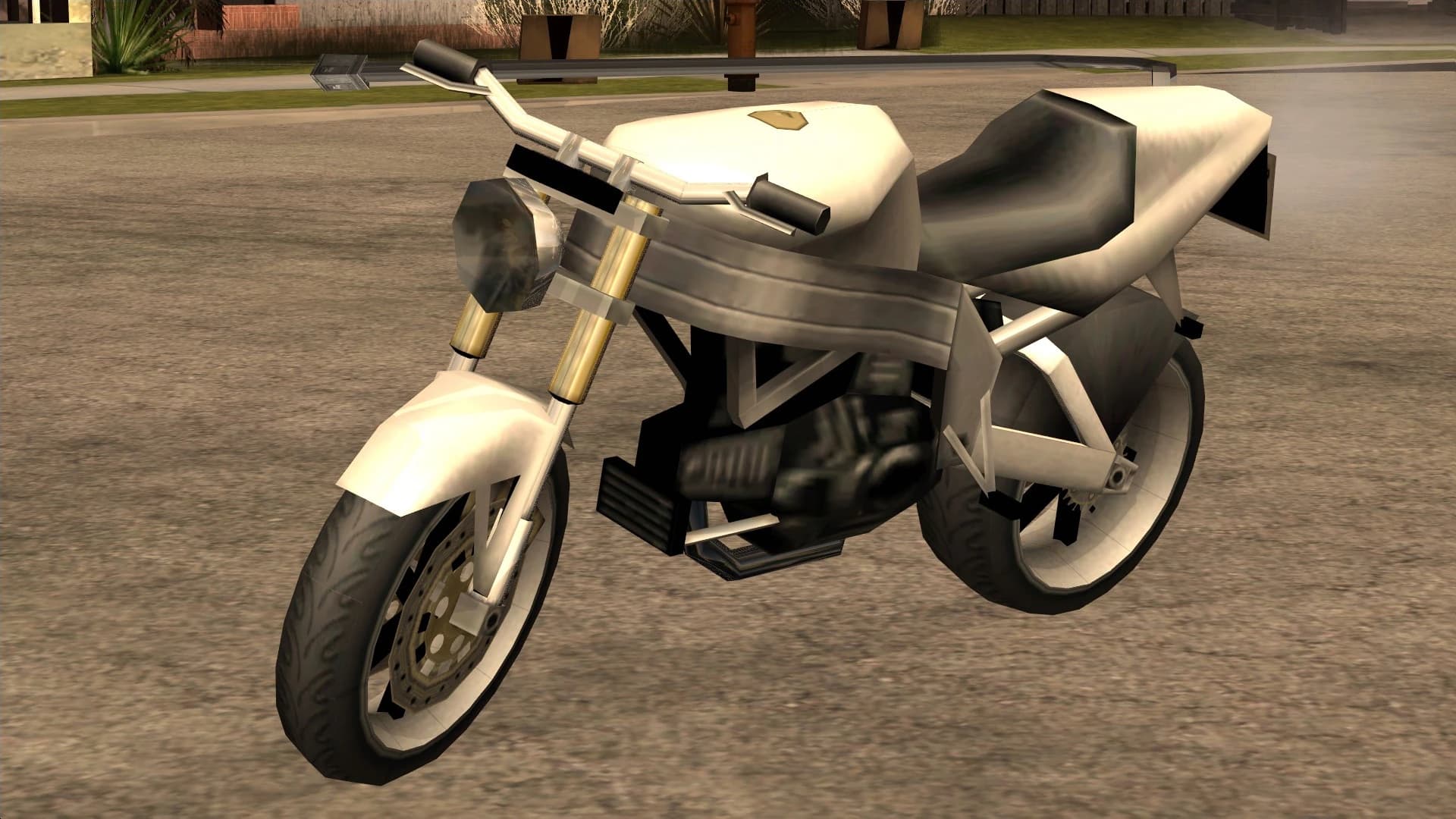The FCR-900, a naked sports motorcycle, front three-quarter view.