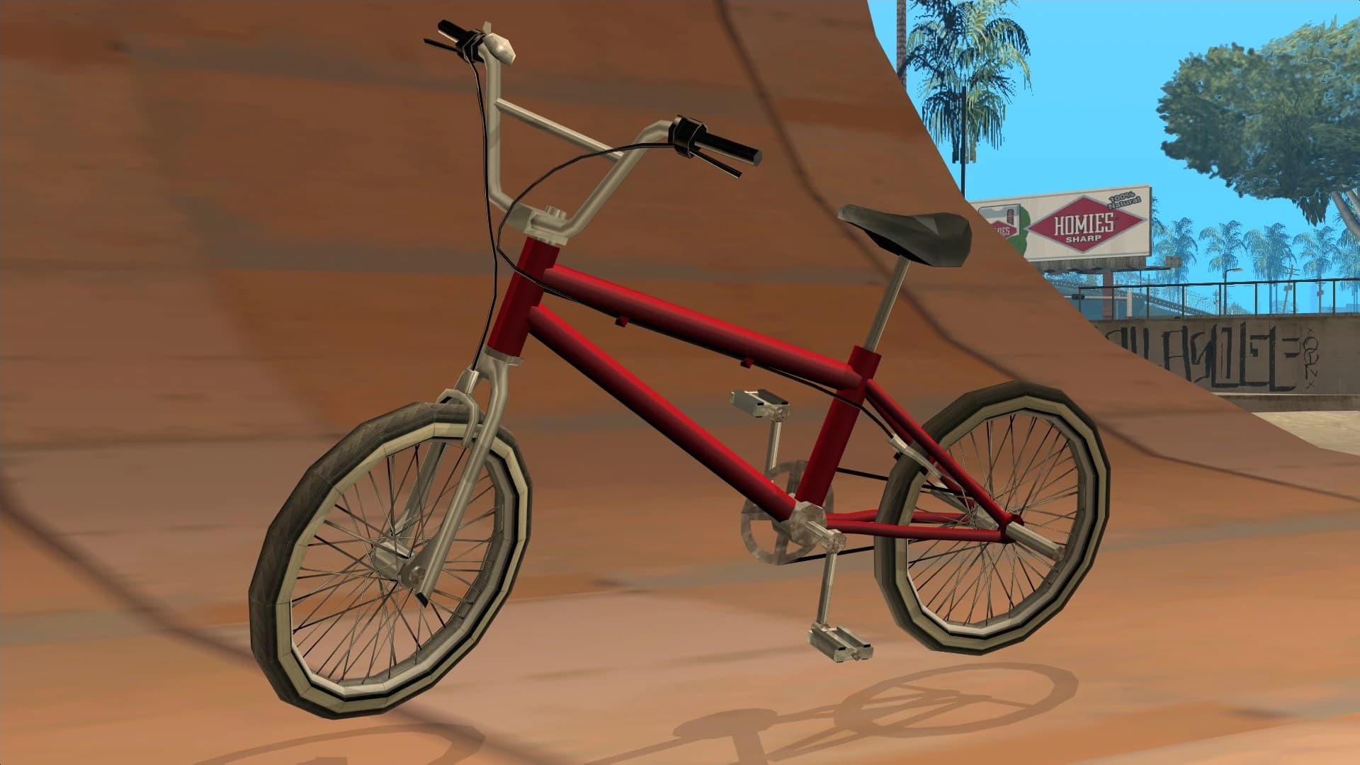 The BMX, a small-framed stunt bicycle, front three-quarter view.