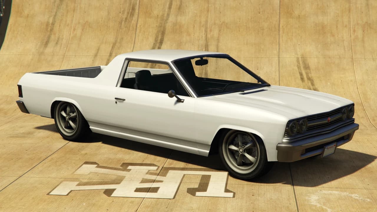 A white Cheval Picador coupe utility, front three-quarter view.