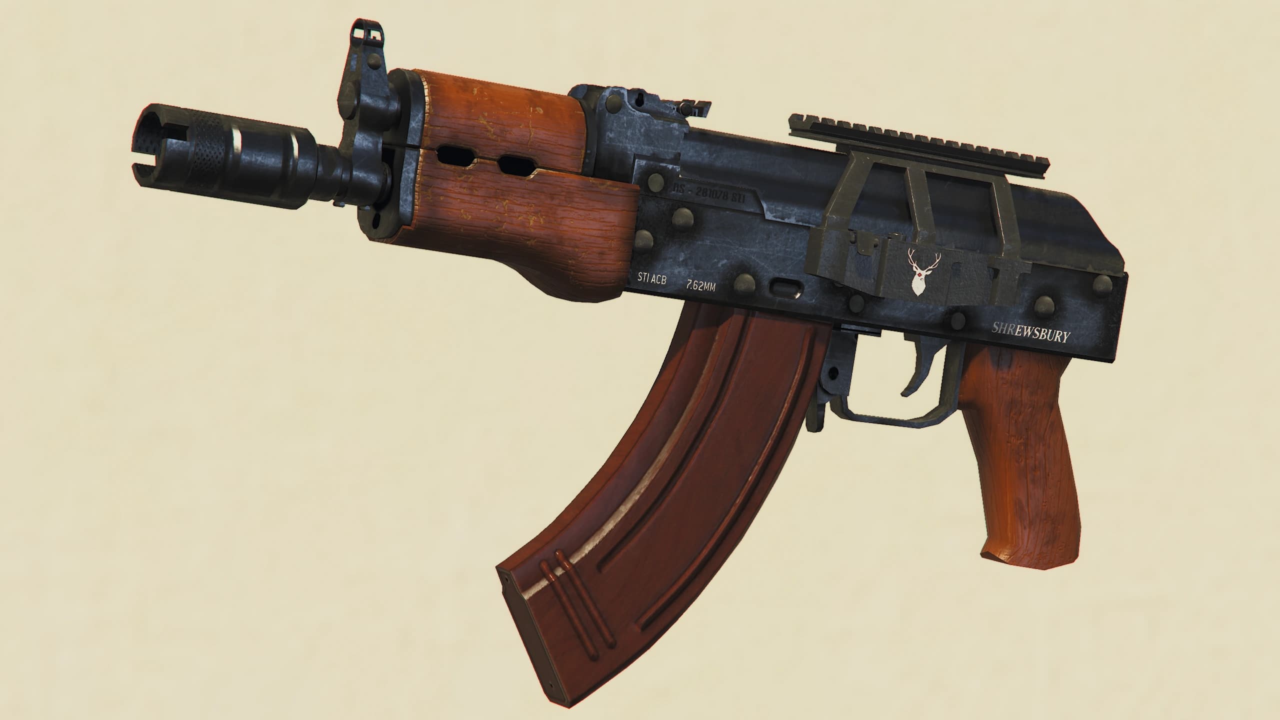 The Compact Rifle as it appears in GTA Online.