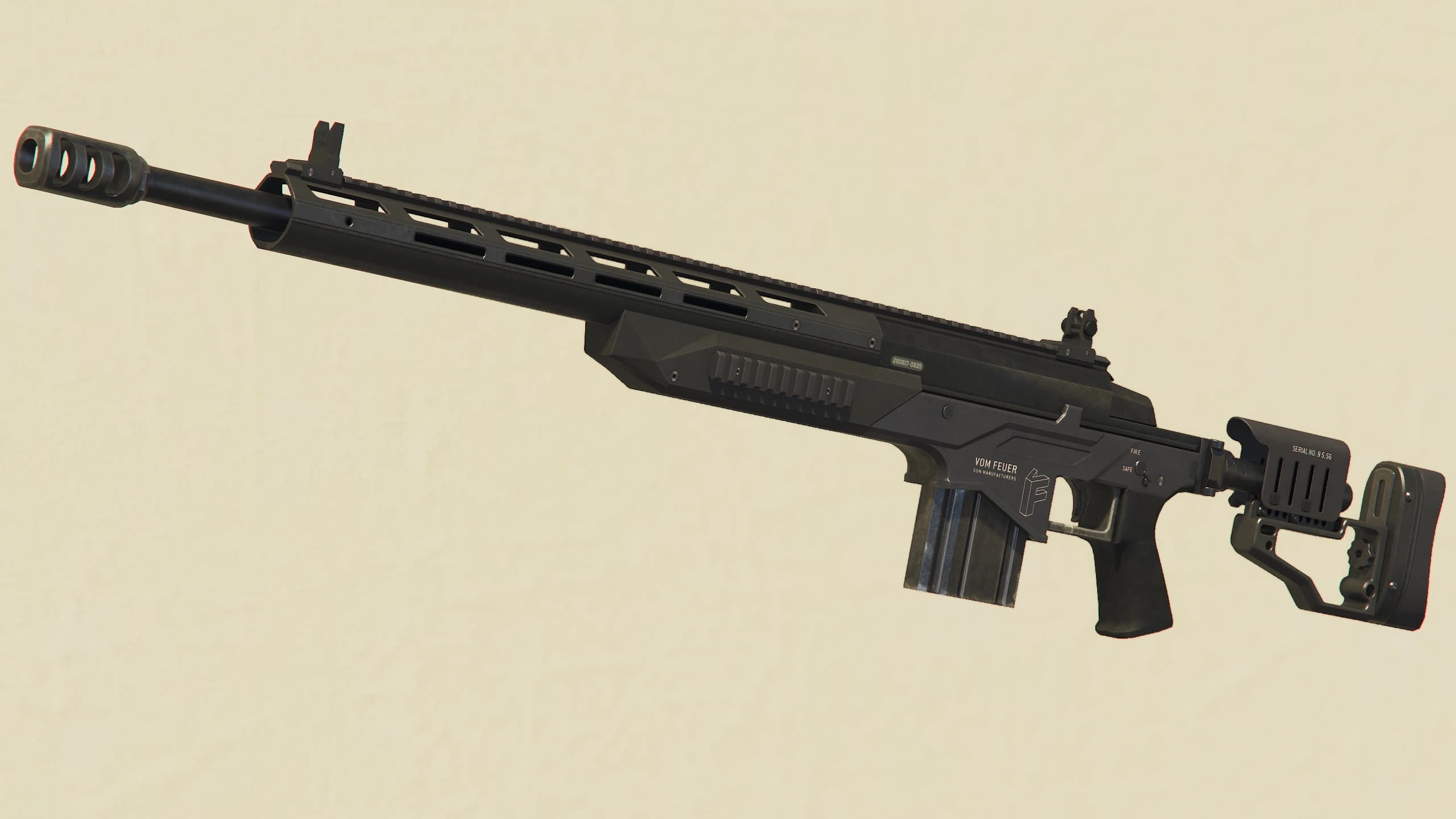 The Precision Rifle as it appears in GTA Online.