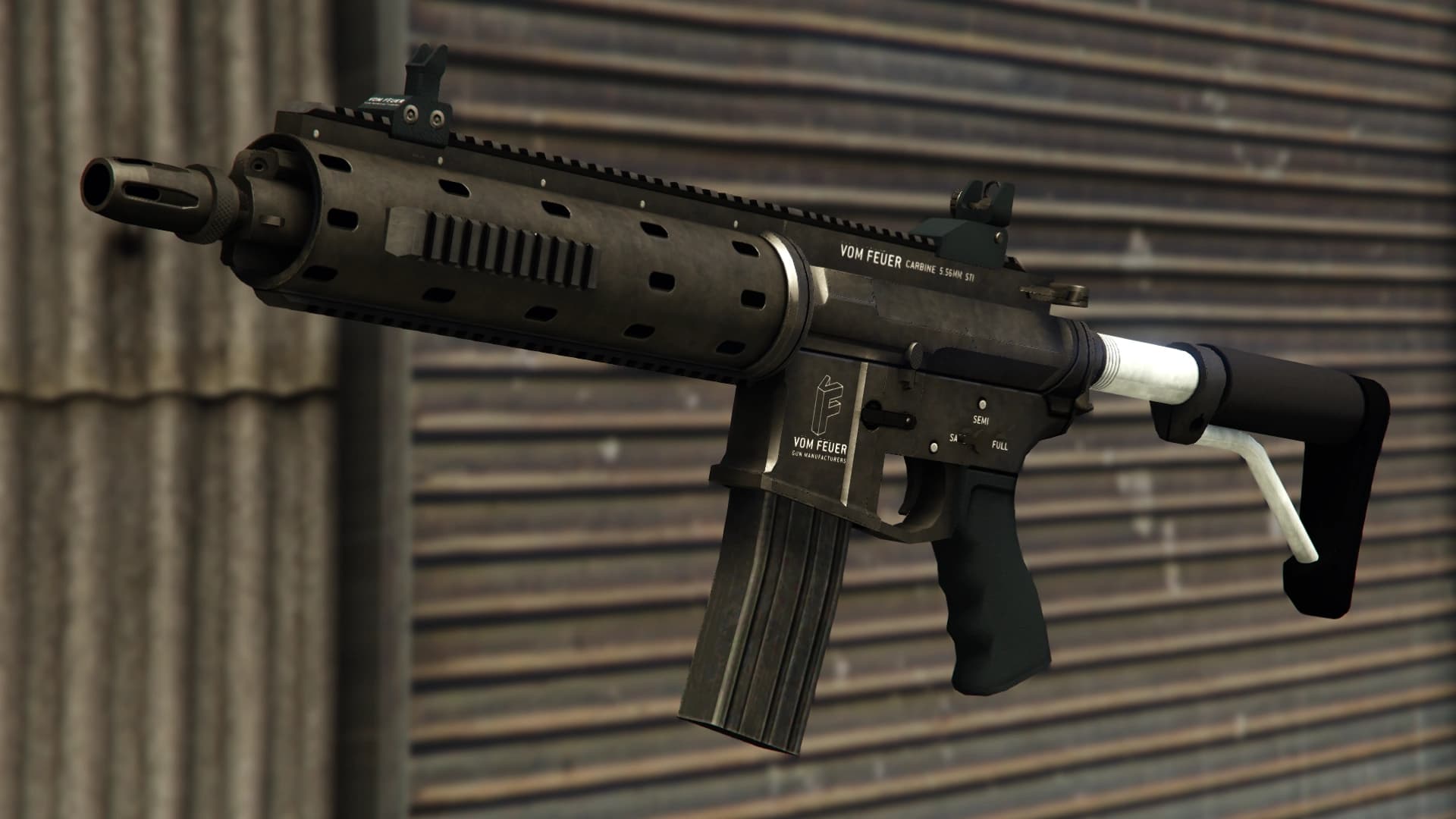 The Carbine Rifle as it appears in GTA V.