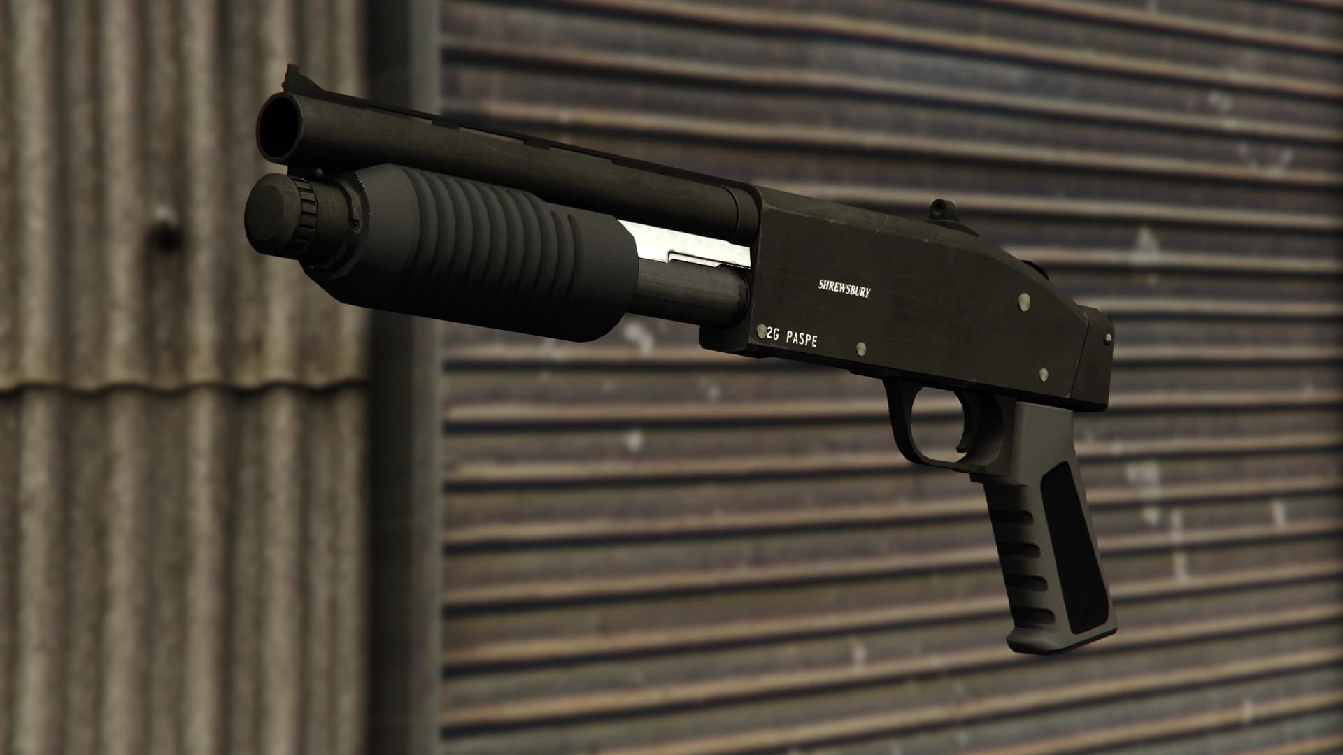 The Sawed-Off Shotgun as it appears in GTA V.