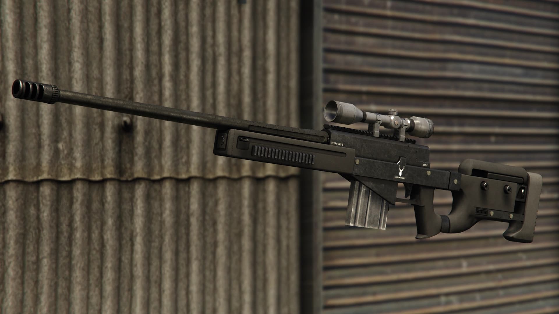 The Sniper Rifle as it appears in GTA V.