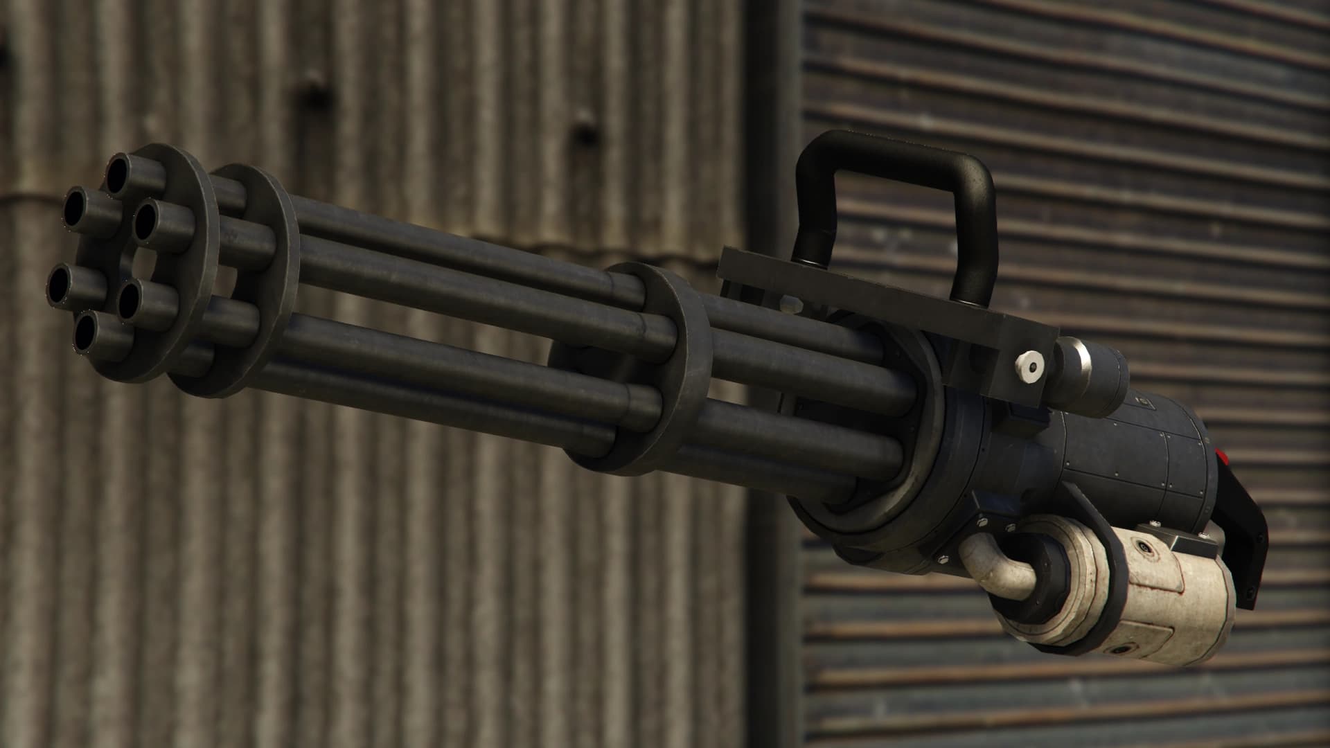 The Minigun as it appears in GTA V.