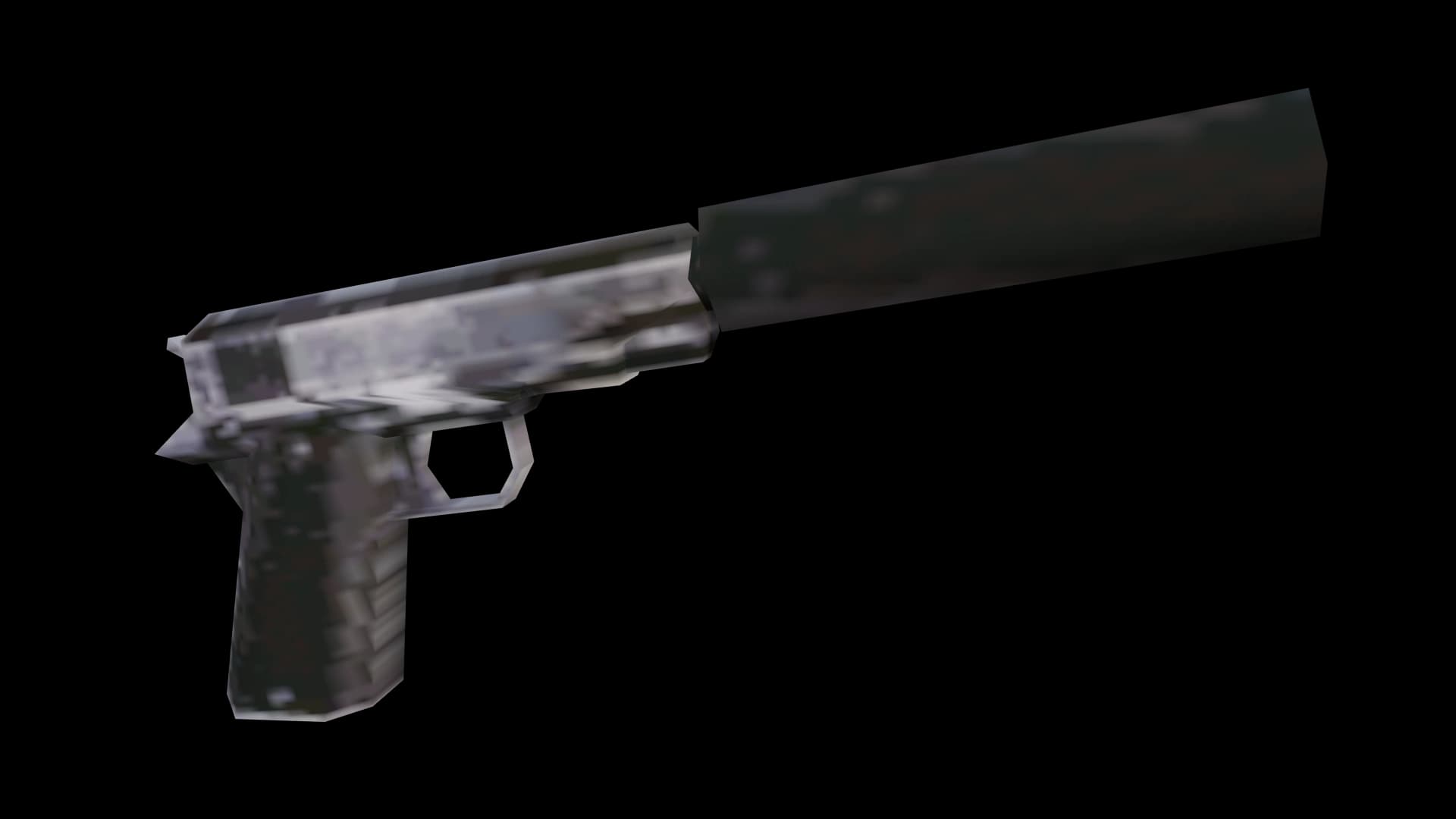 The Silenced 9mm as it appears in GTA: San Andreas.