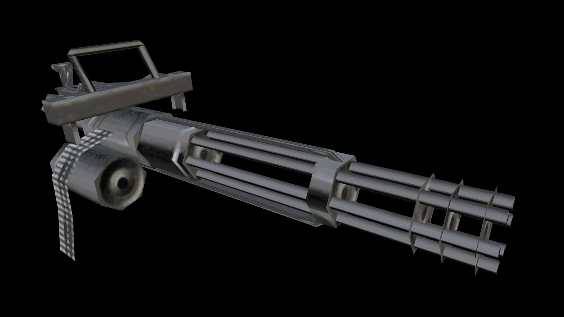 The Minigun as it appears in GTA: San Andreas.