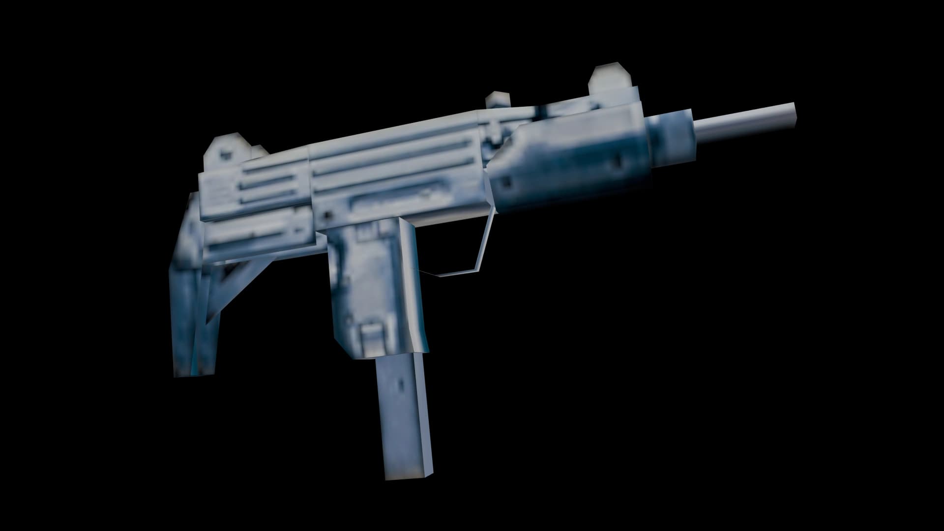 The Uzi 9mm as it appears in GTA: Vice City.